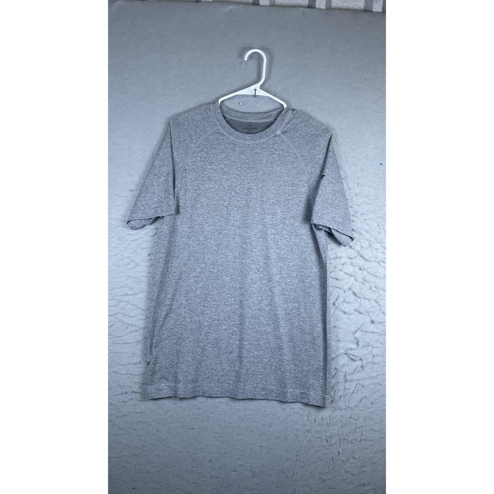 F Shirt Mens Medium Gray Short Sleeve Athletic Training Top Lightweight
